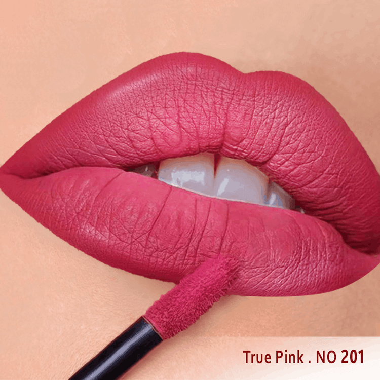 خرید رژ لب مایع ابریشمی ساتین سرژه کد 201 (True Pink) | ارسال فوری