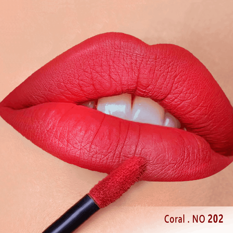 خرید رژ لب مایع ابریشمی ساتین سرژه کد 202 (Coral) | ارسال فوری