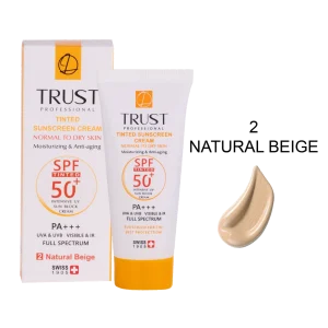 کرم ضدافتاب رنگی وضدپیری بژطبیعی